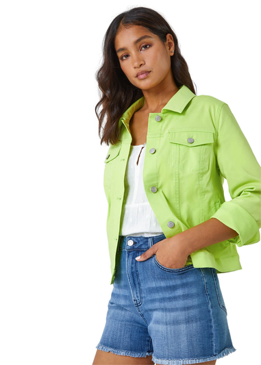 Roman Lime Stretch Pocket Detail Jacket