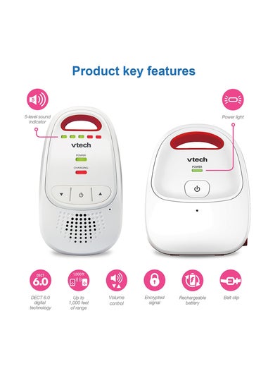 VTech Baby White Audio Baby Monitor