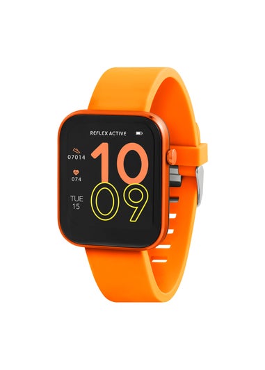 Reflex Active Series 12 Orange Strap Smart Watch