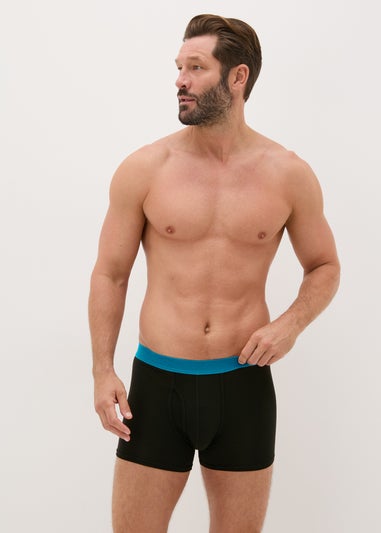 3 Pack Black Modal Keyhole Boxers