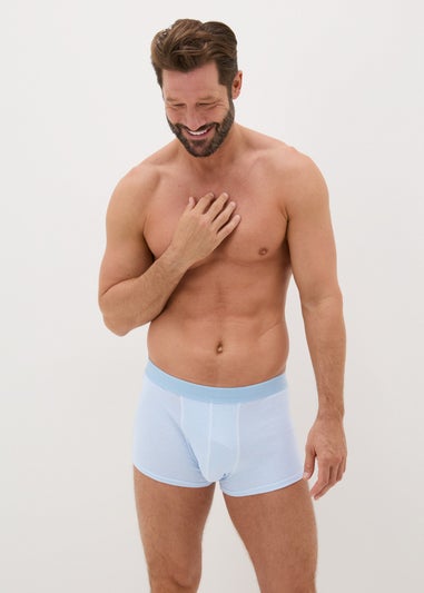 3 Pack Blue Pique Boxers