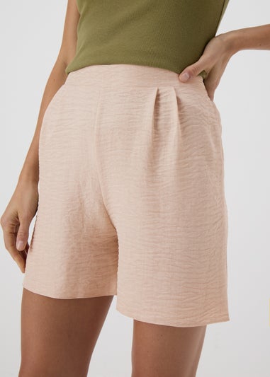 Natural Textured Tailored Shorts