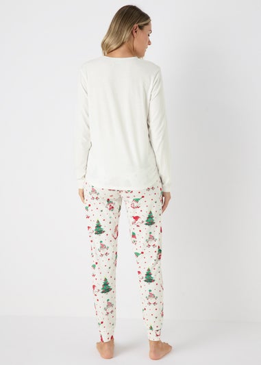 Winter Poem Cream Gonk Pyjama Set