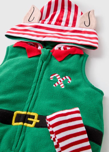 Baby Green Elf Bodysuit & Tights Set (Newborn-23mths)