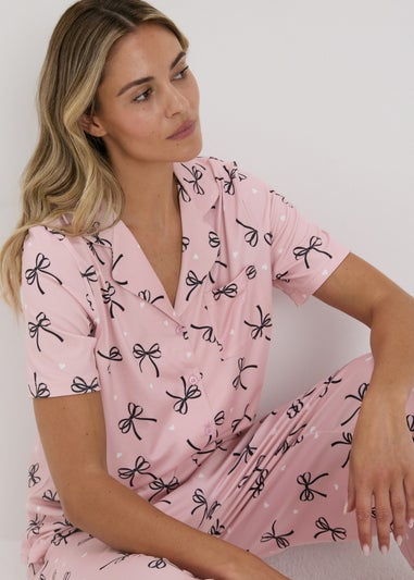 Pink Bow Pyjama Set