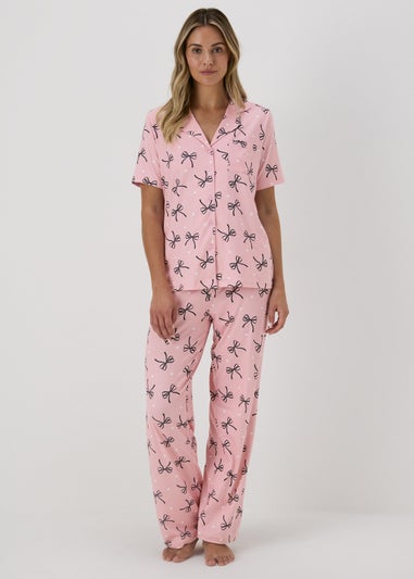 Pink Bow Pyjama Set