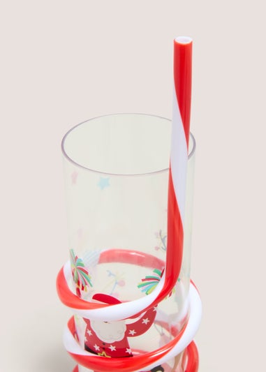 Christmas Twist Straw Cup