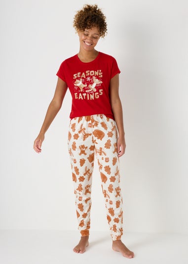 Winnie The Pooh Red Gingerbread Pyjama Set