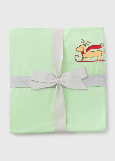 Green Christmas Dog Pyjama Set