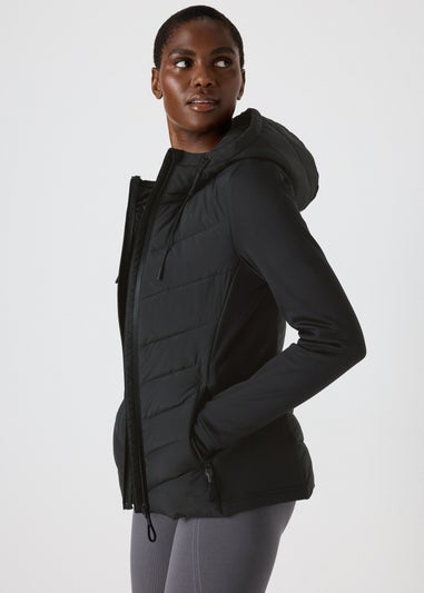 Souluxe Black Gym Padded Coat