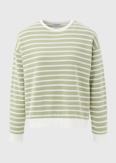 Green Stripe Sweatshirt