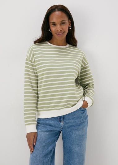 Green Stripe Sweatshirt