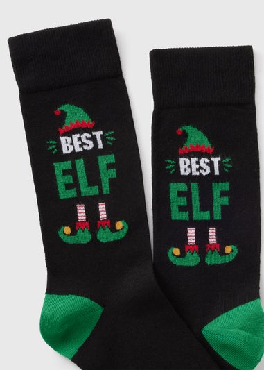 Black Best Elf Socks