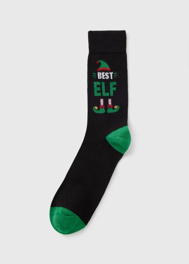 Black Best Elf Socks