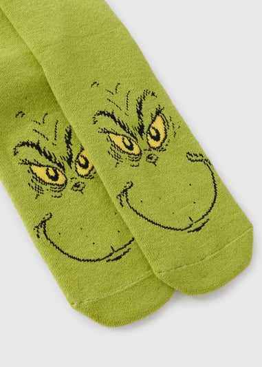 Grinch Green Christmas Slipper Socks