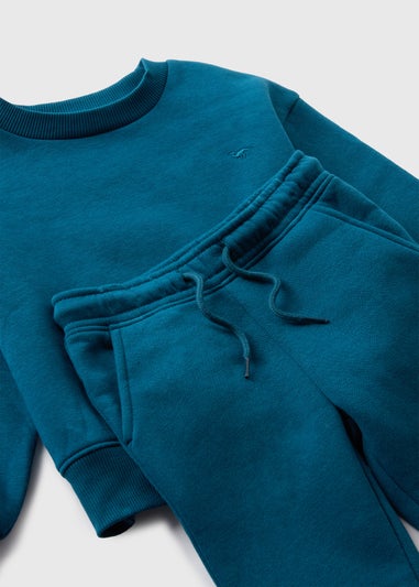 Boys Teal Top & Jogging Bottoms Set (1-7yrs)