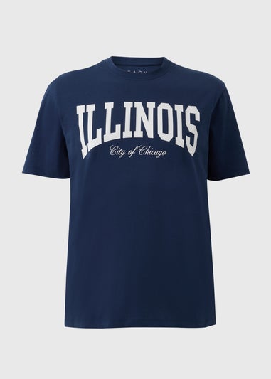 Navy Illinois Varsity T-Shirt