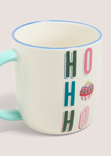 Cream Ho Ho Ho Mug