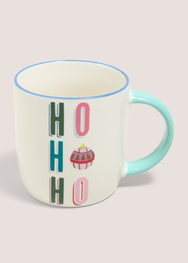 Cream Ho Ho Ho Mug