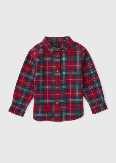 Boys Red Check Shirt (1-7yrs)