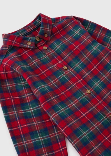 Boys Red Check Shirt (1-7yrs)