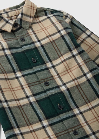 Boys Stone Check Shirt (1-7yrs)