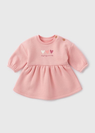 Baby Pink Love Sweater Dress (Newborn-23mths)