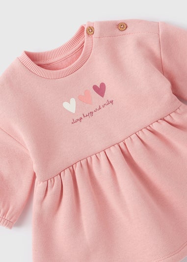 Baby Pink Love Sweater Dress (Newborn-23mths)