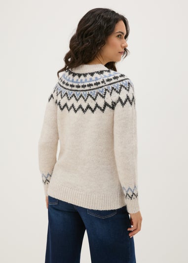 Papaya Petite Blue Fairisle Jumper