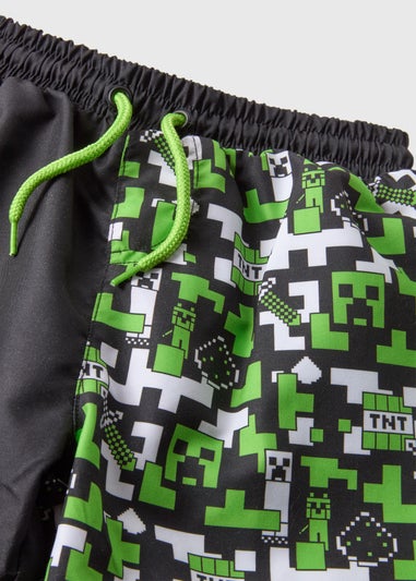 Minecraft Kids Green Swim Shorts (2-9yrs)