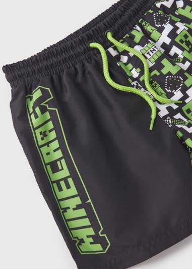 Minecraft Kids Green Swim Shorts (2-9yrs)