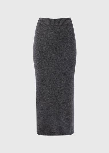 Charcoal Co-Ord Knitted Skirt