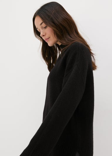 Black High Neck Jumper