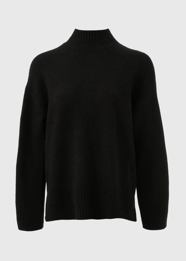 Black High Neck Jumper