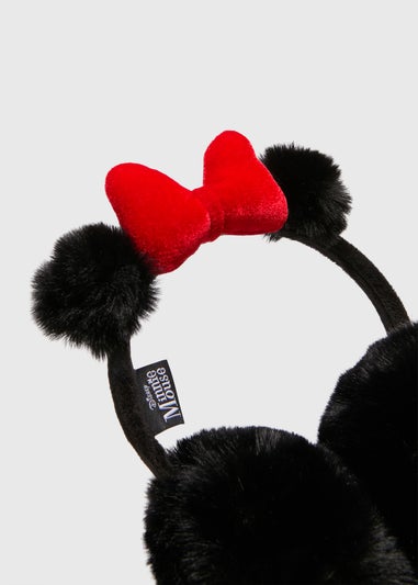 Disney Kids Black Minnie Mouse Earmuffs