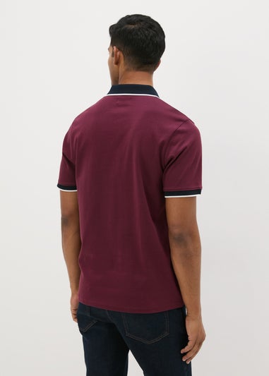 Burgundy Pocket Smart Polo Shirt