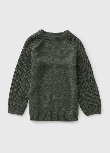 Boys Khaki Knitted Jumper (1-7yrs)