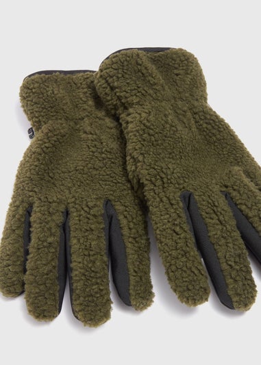 Khaki Fleece Gloves