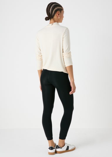 Black Fleece Lined Heavy Weight Leggings