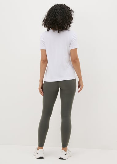 Khaki Fleece Heavy Weight Leggings