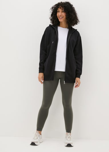 Khaki Fleece Heavy Weight Leggings