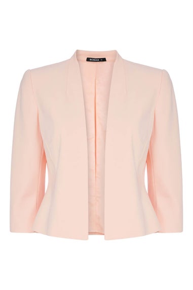 Roman Light Pink 3/4 Sleeve Rochette Jacket