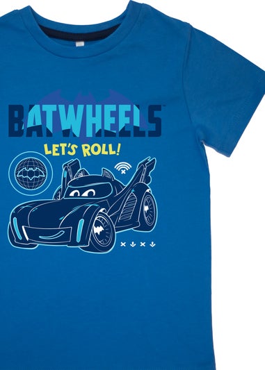 DC Comics Batwheels Let's Roll Kids Royal Blue Camo Pyjamas (3-8 Years)