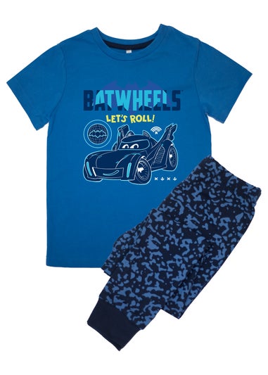 DC Comics Batwheels Let's Roll Kids Royal Blue Camo Pyjamas (3-8 Years)