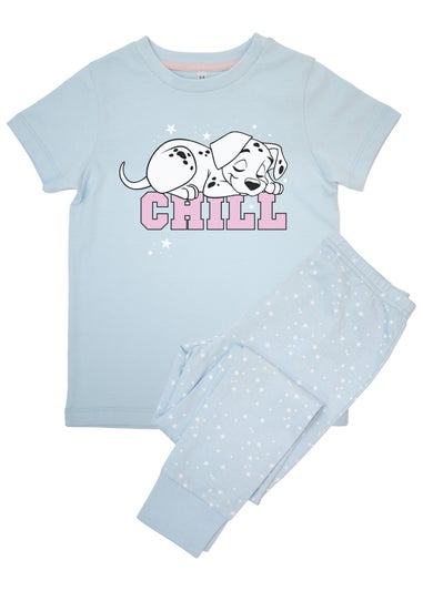 Disney Kids Baby Blue 101 Dalmatians Chill Stars Pyjamas (3-8 Years)