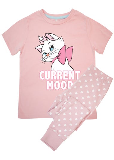 Disney The Aristocats Marie Current Mood Kids Baby Pink Hearts Pyjamas (3-8 Years)