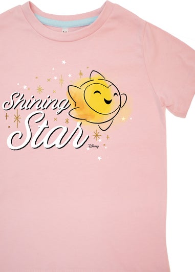 Disney Wish Shining Star Kids Baby Pink Hearts Pyjamas (3-8 Years)