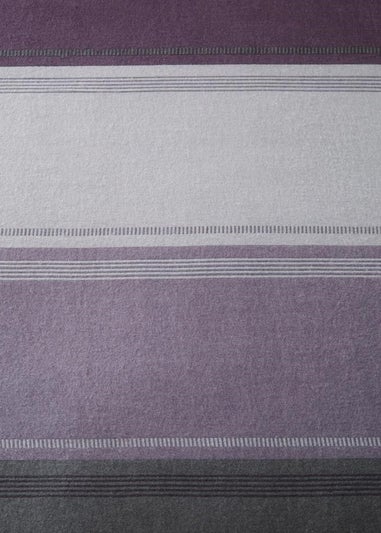 Fusion Plum Betley Brushed Duvet Cover Set