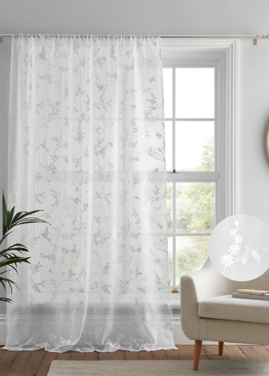 Dreams & Drapes Darnley White Voile Panel