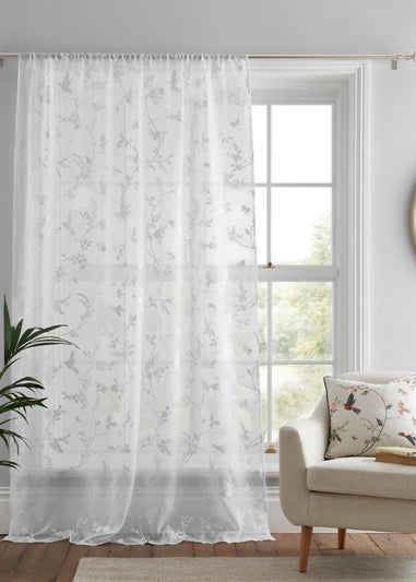 Dreams & Drapes Darnley White Voile Panel